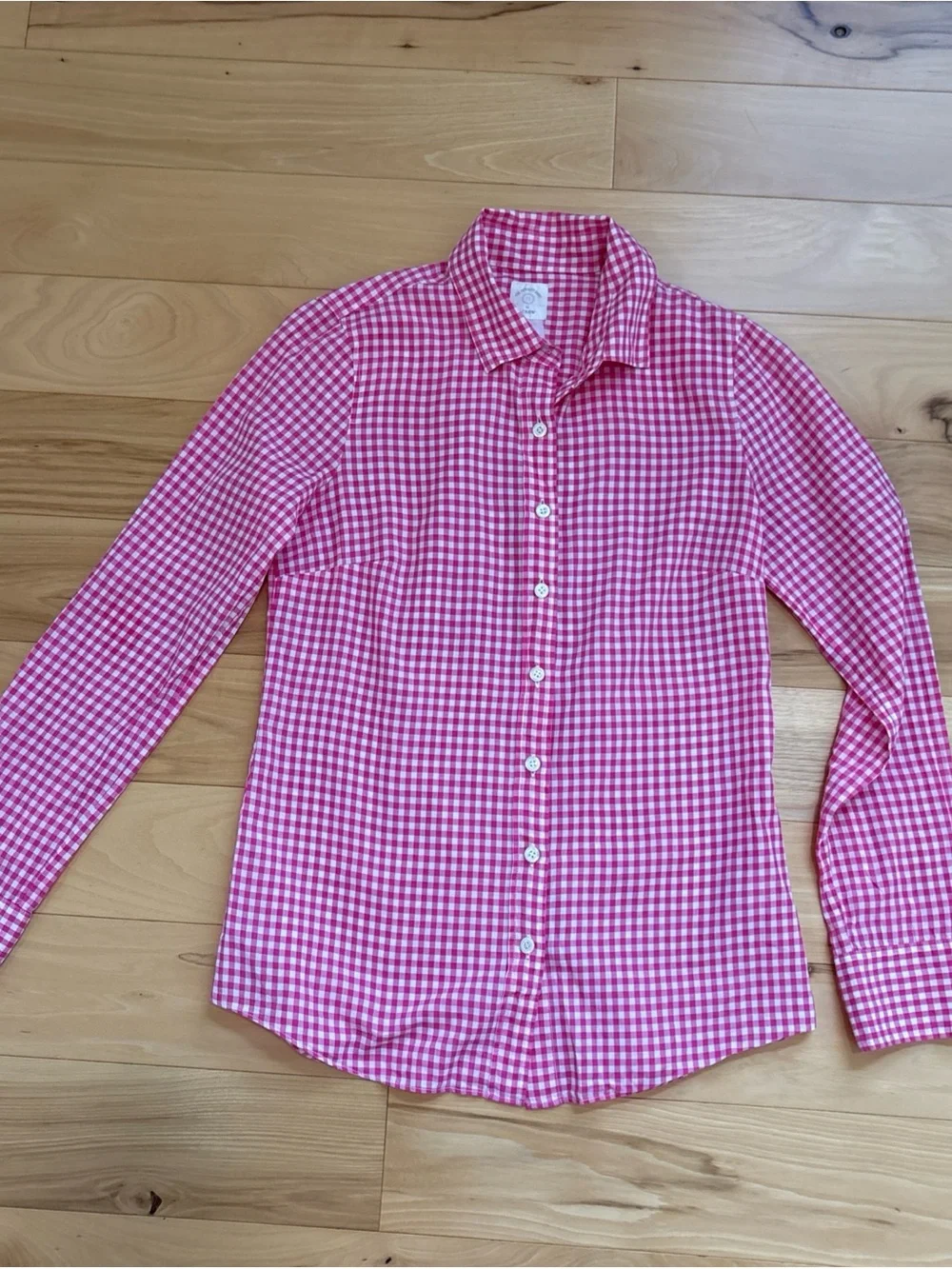 J. Crew Women’s XSmall The Perfect Shirt Pink Gingham Button-Down Shirt NO TAG